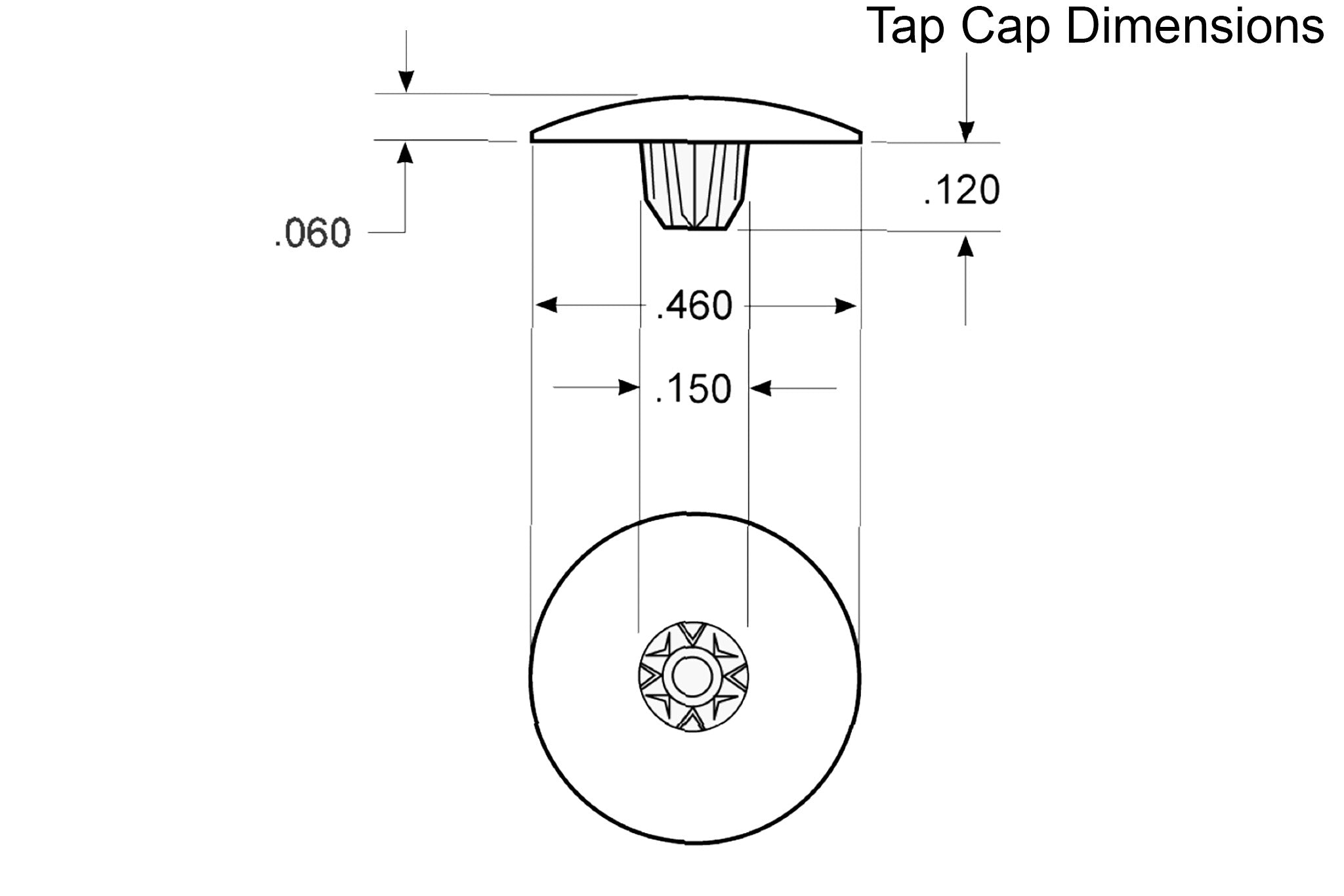 Tap Cap Drawing